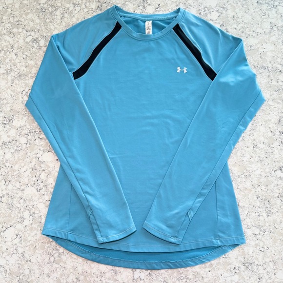 Under Armour Tops - Under Armour ColdGear Women's Fitted Long Sleeve Shirt Blue S EUC